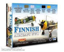 Lifecolor XS09 - Finnish Aircraft WWII 6 x 22 ml