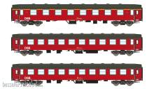 ASM Arndt Spezial-Modelle 25001 - 3er Set Personenwagen UIC-Y, A+B+B DSB, Ep.IV