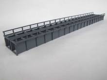 Hack Brücken 25090 - Blechträgerbrücke 42cm, 2-gleisig, grau - Typ TN42-2