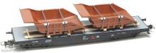 Loewe 2551 - Ladegut schutzlackierte Dumpermulden / HO, 140 mm