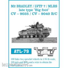 Friulmodel ATL-079 - Tracks for M2 Bradley/LVTP 7/MLRS late Big foot