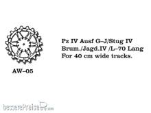 Friulmodel AW-05 - Tracks for Pz IV (G-J) / Stug IV Jagdpanzer IV / Brummb Jagdpanzer IV / Brummb