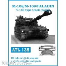 Friulmodel ATL-139 - Tracks for M-108/M-109/PALADIN T-136 type track(early)