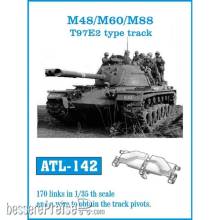 Friulmodel ATL-142 - Tracks for M48/M60/M88 T97E2 type track