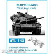Friulmodel ATL-143 - Tracks for M48/M60/M88 T142 type track