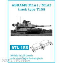 Friulmodel ATL-155 - Tracks for ABRAMS M1A1 / M1A2 track type T158