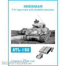 Friulmodel ATL-192 - Tracks for SHERMAN T-51 type track with duckbill extension.