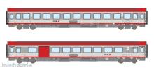 ASM Arndt Spezial-Modelle 258177 - 2er Set Personenwagen BDbmpsz + Bmz ÖBB, Ep.VI
