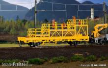 Kibri 26262 - Spur H0 Niederbordwagen mit Arbeitsbühne GleisBau Fertigmodell