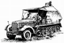 Planet Models 129-MV015 - Sd.Kfz 7/3 Feuerleitpanzer