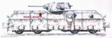 Planet Models 129-MV027 - Soviet draisine Krasnaja Zvezda