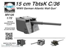 Planet Models 129-MV126 - 1:72 15 cm TbtsK C/36 WWII German Atlantic Wall Gun