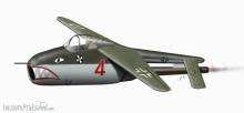 Planet Models 129-PLT176 - Blohm & Voss P.213 Miniatur.Jäger German Fighter Jet Project