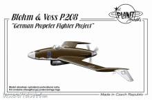 Planet Models 129-PLT188 - Blohm Voss P.208 German Propeler Fighter Project
