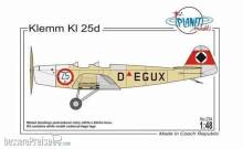 Planet Models 129-PLT234 - Klemm Kl 25d