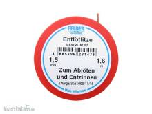 Schönwitz 27147 - Entlötsauglitze Entlötlitze Felder Löttechnik rot 1,5mm breit 1,6m lang