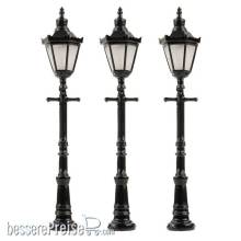 Faller 272128 - LED-Parklaternen, Sechskantlaterne mit Krone, 3 Stück