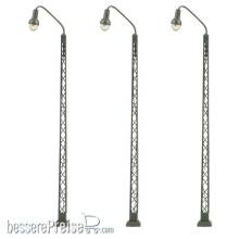 Faller 272129 - LED-Gittermast-Bogenleuchte, warmweiß, 3 Stück
