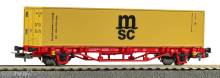 Piko 27726 - Containertrgwg. MSC NS V 1x40“