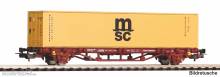 Piko 27751 - Containertragwg. 1x 40´´ MSC Container FS VI