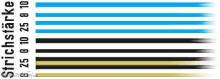 Weinert 2784 - Zierliniensatz blau, schwarz, beige (0)