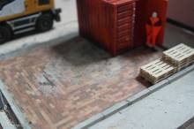 Juweela 28144 - 1:87 Straßen-/Gehweg-Pflaster rot Mix, 2000x