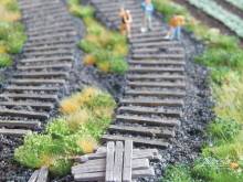 Juweela 28224 - 1:87 Bahnschwellen alt, 10g