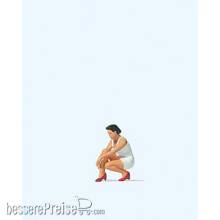 Preiser 28228 - Frau, Schuhe anziehend