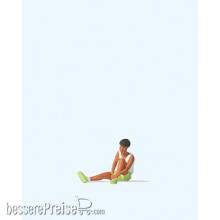 Preiser 28233 - Sportlerin beim Schuhe binden