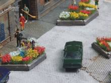 Juweela 28240 - 1:87 Straßenpflanzkübel Schwellen, 5x groß