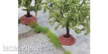Juweela 28253 - 1:87 Baumumrandung Ziegel rot, 10x