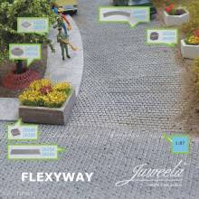 Juweela 28260 - 1:87 FLEXYWAY Pflasterstraße Altstadt Kopfstein 3x Gerade
