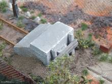 Juweela 28278 - 1:87 Prellbock Beton, 2x
