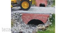 Juweela 28292 - 1:87 Wasserdurchlaß mittel, Ziegel rot, 6x
