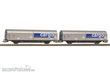 Piko 28309 - 2er Set Schiebewandwagen Habbillnss CH-SBB C / Railcare VI