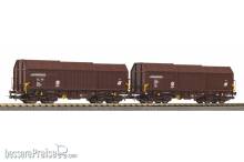 Piko 28317 - 2er Set Teleskophaubenwagen &Ouml,BB IV