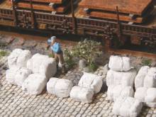 Juweela 28325 - 1:87 Rohstoffballen, weiß, 20x