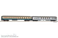 Piko 28325 - 2er Set Nahverkehrswagen 1./2. Klasse und 2. Klasse Silberlinge DB IV