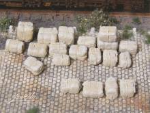 Juweela 28327 - 1:87 Rohstoffballen, beige, 20x