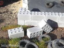 Juweela 28333 - 1:87 Betonblöcke Noppen 8er - 60x