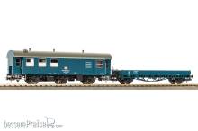 Piko 28334 - 2er Set Umbauwagen Werkstatt mit Flachwagen Ks DB IV