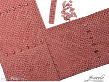 Juweela 28365 - 1:87 FLEXYWAY Pflasterstraße Fischgrät rot 1x
