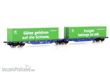 Mehano 28398 - Containerwagen Sggmrss90 Ermewa, Ep.VI, DB Cargo