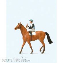 Preiser 29080 - HO Jockey auf Pferd