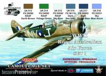Lifecolor XS01 - Australian Air Force WWII (RAAF) Set 1