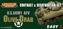Lifecolor MS03 - US Army AFV Oliv Drab Contr.&Desaturat.