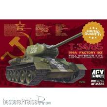 AFV-Club AF35S55 - T-34/85 1944 Factory 183(LIMITED)w.trans transparent turret in 1:35