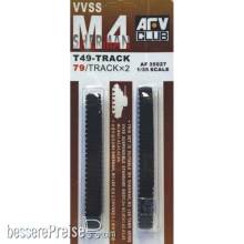 AFV-Club 35027 - 1:35 M4 T49 SHERMAN TRACKS (SOFT RUBBER)