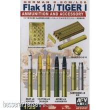 AFV-Club 35107 - 1:35 8,8 cm AMMO & ACCESSORIES SET