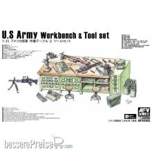 AFV-Club AF35302 - U.S. Army Workbench & Tool Set in 1:35